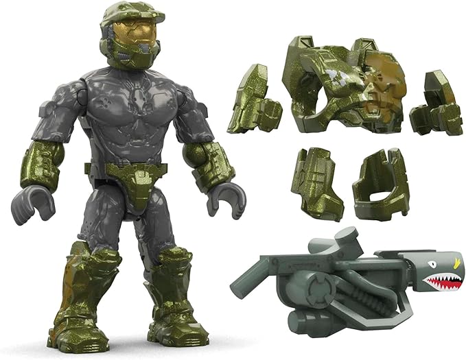 MEGA Halo Infinite Toys Building Set for Kids Floodgate Firefight with 634 Pieces 4 Poseable Micro Action Figures and Accessories Gift Ideas