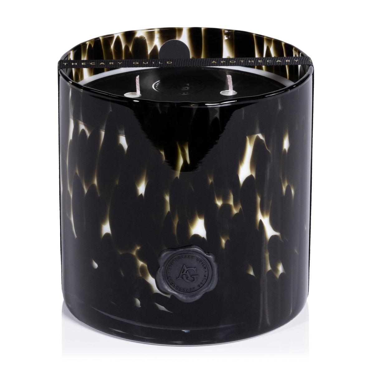 Apothecary Guild Scented Opal Glass Jar Candle- Black Fig Vetiver - 50 oz/3-Wick
