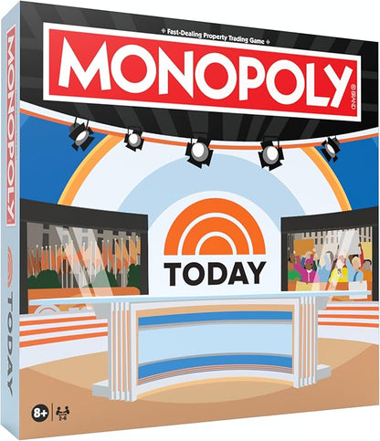 Monopoly: Today Board Game Buy Sell &amp Trade Studio1A Today Plaza &amp More Includes 6 Collectible Mover Tokens - Today Coffee Mug Umbrella Camera &amp More Official NBC Universal Merchand