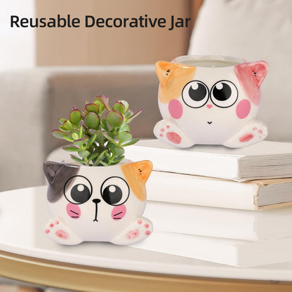 Birthday Gifts for Women，Cool Mothers Day Gifts for Mom，Cat Scented Candles for Women Birthday Unique，2 Pack Cute Candles
