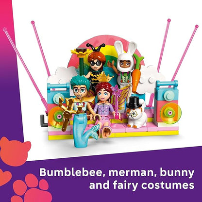 LEGO Friends Costume Party with Unicorn &amp Fairy Pretend Play Building Toy - Interactive Storytelling Playset with Cat and Unicorn Toys - Creative Birthday Gift Idea for Girls &amp Boys 6+ - 4266