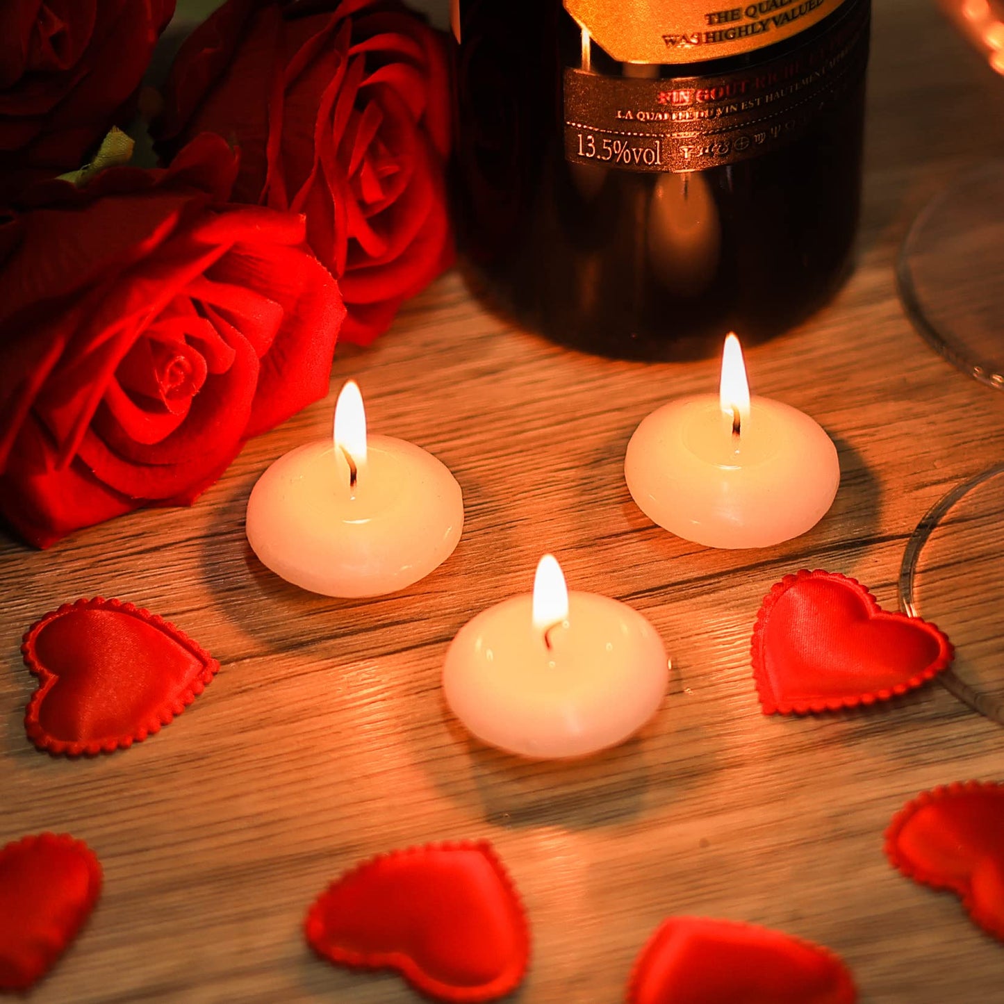 Floating Candles Centerpieces - 20 Pack 2 Inch Floating Candles for Centerpieces, Nice for Halloween, Christmas, Thanksgiving, New Year & More - Good for Home Decor & Centerpieces (White)