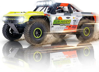 FMS 1/7 Ford Bronco RTR EB Fast RC Truck – Licensed by Ford &amp RTR Vehicles 80km/h Short Course Truck 4WD Brushless RC Car CNC Metal Parts Off-Road Rock Crawler 4x4 for Adults (2024 paint schem