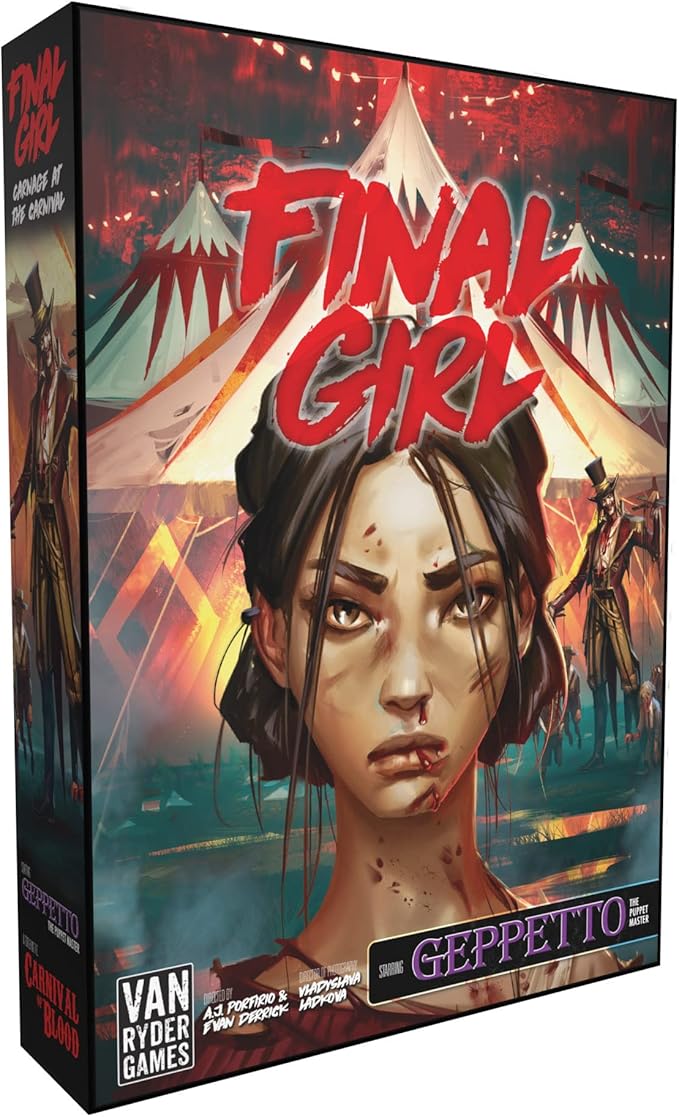 Van Ryder Games - Horror Board Game - Final Girl Carnage at The Carnival Feature Film Box Core Box Required 1 Player 20-60 Min Gameplay Ages 14+