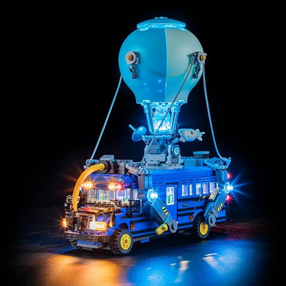 YEABRICKS LED Light for 77073 Fortnight Battle Bus Building Blocks Model (Building Set NOT Included)
