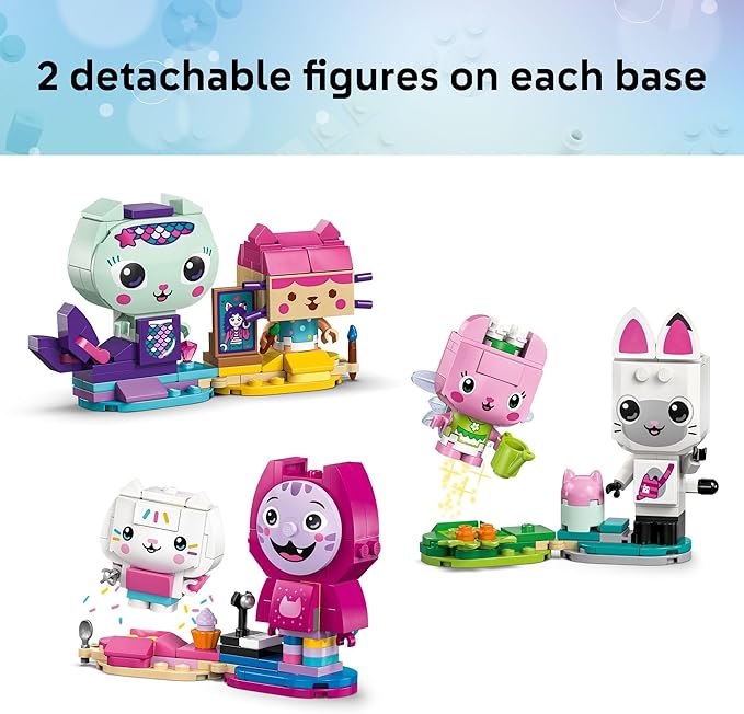 LEGO Gabby’s Dollhouse Gabby’s Brick-Built Cat Friends Building Toy for Girls &amp Boys - Pretend Play Set W/6 Animal Toy Figures for Kids Ages 6+ - Gift Idea for Birthdays - 11215