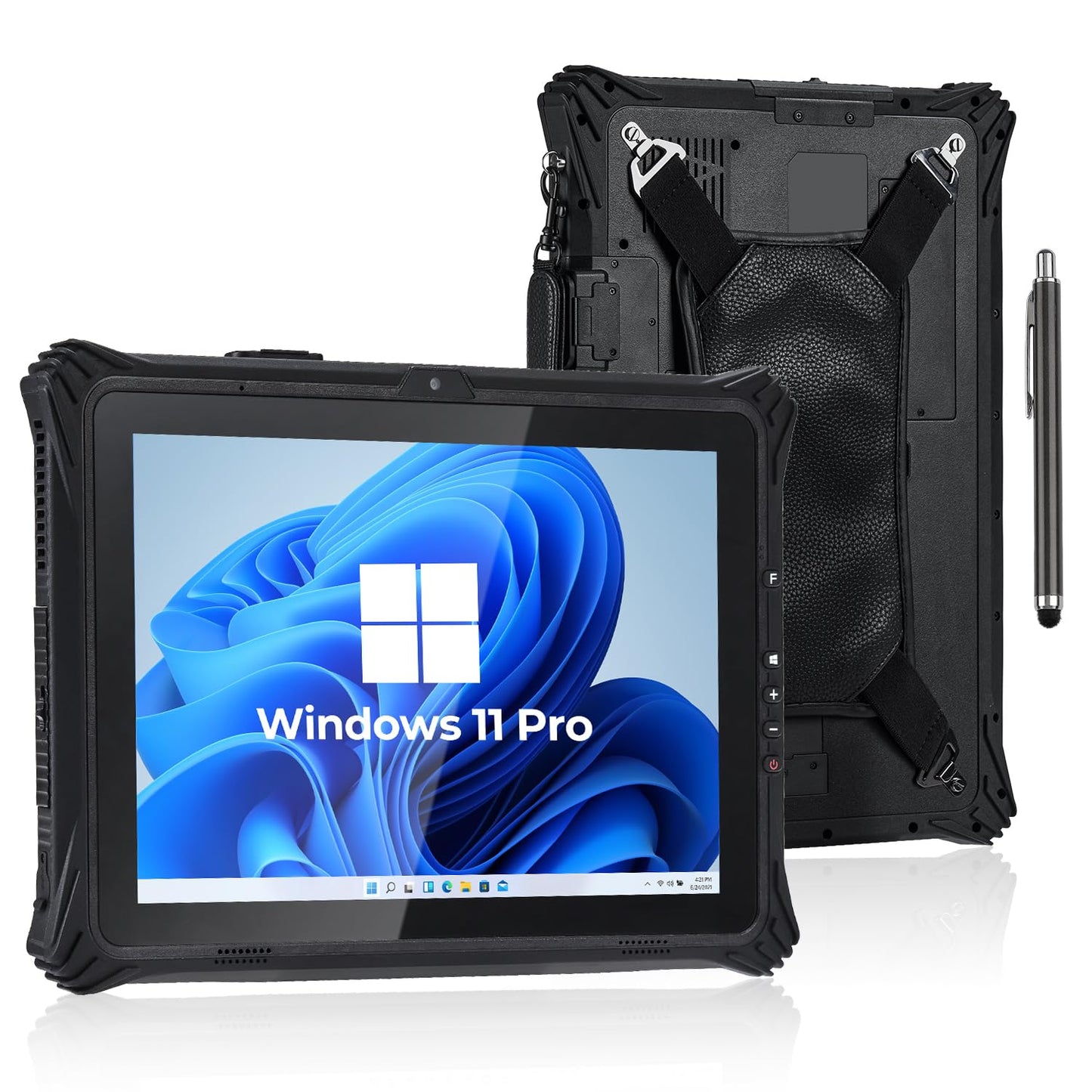 MUNBYN 11-inch Rugged Tablet ILT02, Android 14 Tough Tablet, 16GB+128GB with GPS and Rugged Windows Tablet IRT09, 12.2" Windows 11 Pro, Intel N5105, 16GB+128GB Replaceable SSD