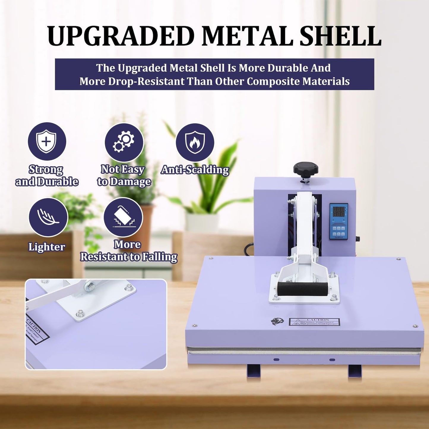 Heat Press 16x20, Heat Press Machine for T-Shirts with Fast Heating & Adjustable Pressure, Digital Industrial Sublimation Heat Transfer Machine for Canvas, Bags, Hats, Pillows