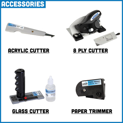Authentic Logan Brand 750-1 Simplex Elite 40" Capacity Board Mounted Mat Cutter Used to Cut Mat Board, 8ply Mats, Acrylic Plexi Glass, Paper, Glass and Foamboard for Picture Framing