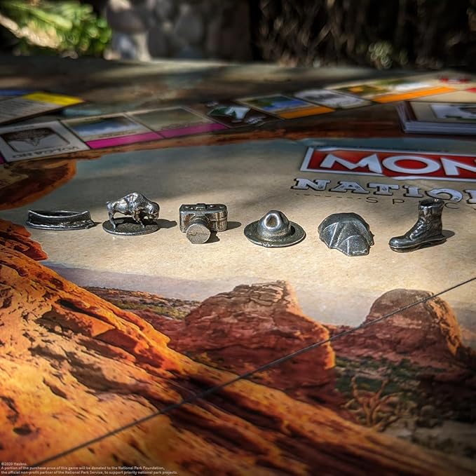 Monopoly National Parks 2020 Edition | Featuring Over 60 National Parks from Across The United States | Iconic Locations Such as Yellowstone Yosemite Grand Canyon and More | Licensed Monopoly Game