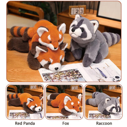Weighted Red Panda Stuffed Animals, 25 in Cute Red Panda Plush Pillow Toys, Super Soft Hugging Plushie Birthday Gifts for Kids Adults
