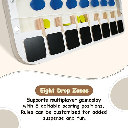 Zhenx Extra Large Prize Drop Board 41.3 x 23.6 Prize Drop Disc Game Wood Disc Drop Games for Family Parties Parties Trade Show Booth and Carnival Game