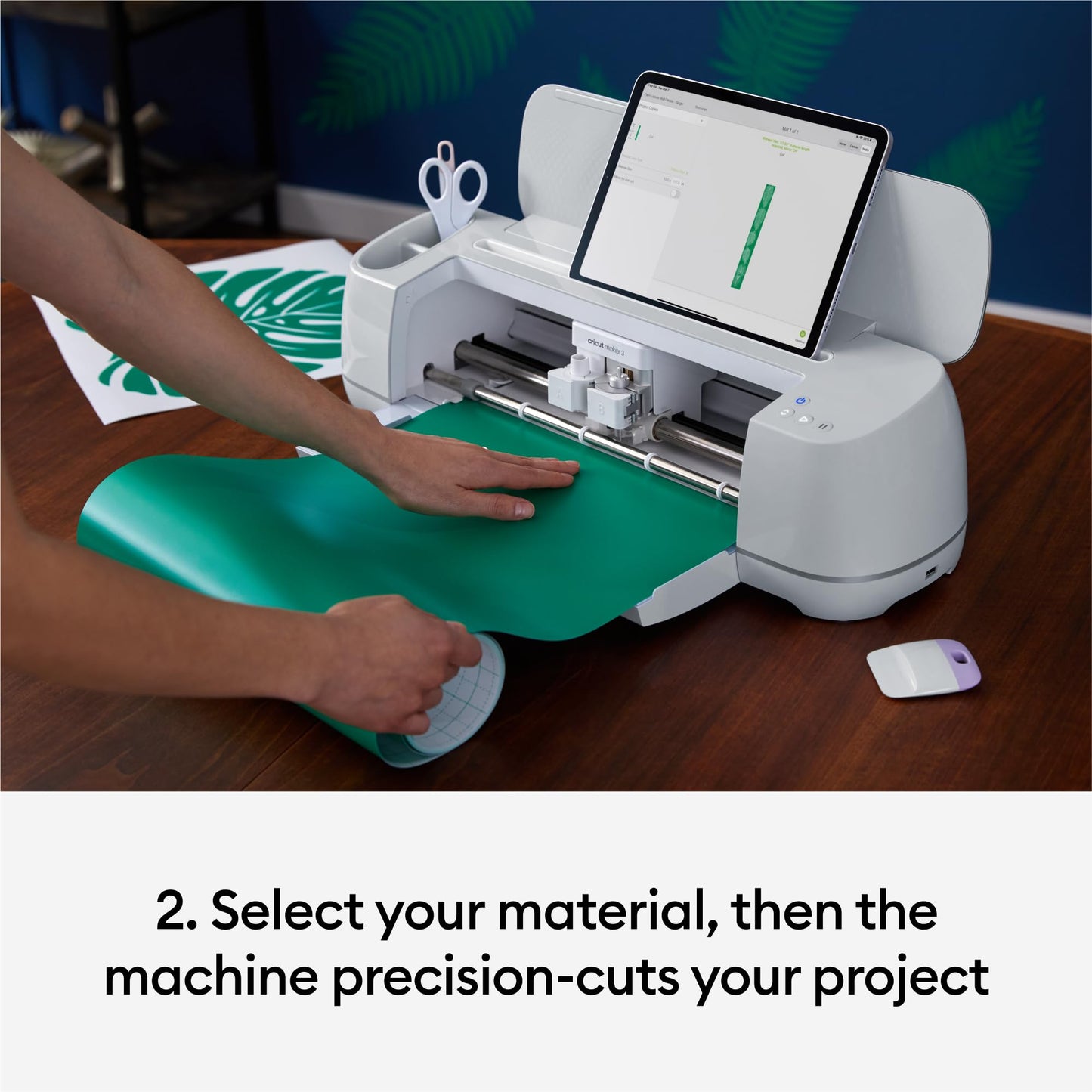 Cricut Maker 3 & Digital Content Library Bundle - Includes 30 Images in Design Space App - Smart Cutting Machine, 2X Faster & 10X Cutting Force, Cuts 300+ Materials, Blue, Leather,Vinyl
