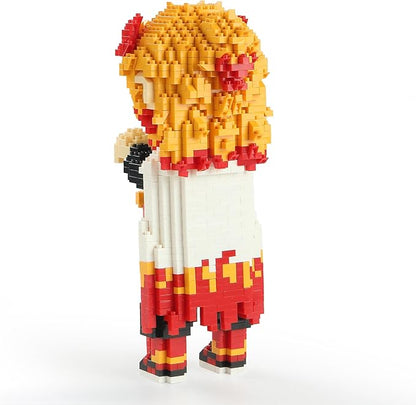 MACTANO Anime Demon Figure Micro Mini Building Set Slayer Rengoku Kyoujurou Building Block Toy for Adult-1383pcs