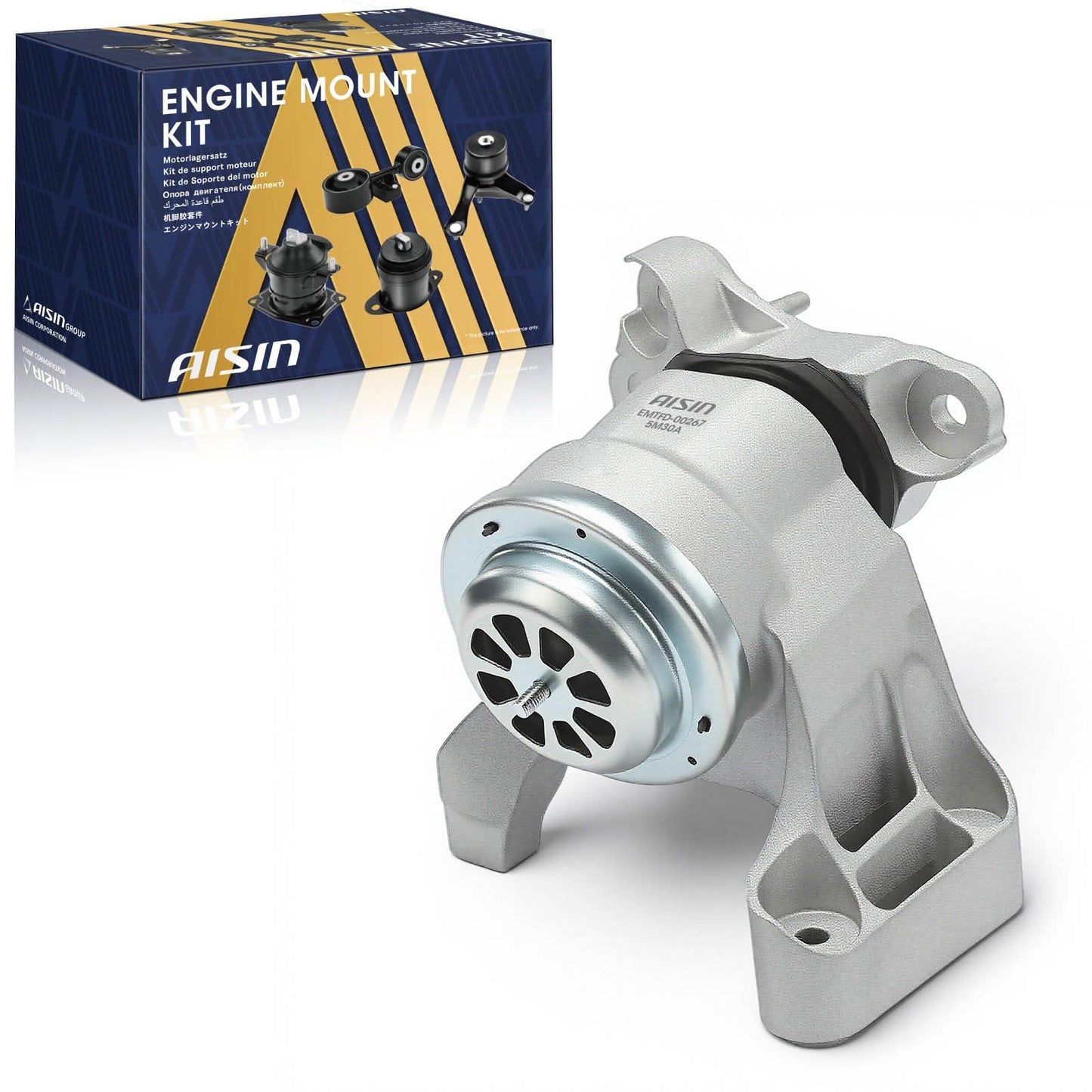AISIN AFTERMARKET EMTFD-00267 Front Left Hydraulic Engine Motor Mount - Compatible with Ford Explorer 2020-2023 - L4 2.3L
