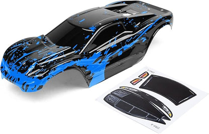 SummitLink Custom Body Muddy Blue Over Black Style Compatible for Rustler 4X4 Rustler BL-2S Rustler 4x4 Ultimate 1/10 Scale RC Car or Truck (Truck not Included) R4-BB-02