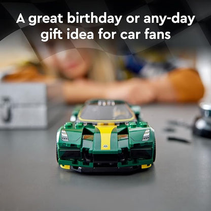 LEGO Speed Champions Lotus Evija 76907 Race Car Toy Model for Kids Collectible Set with Racing Driver Minifigure