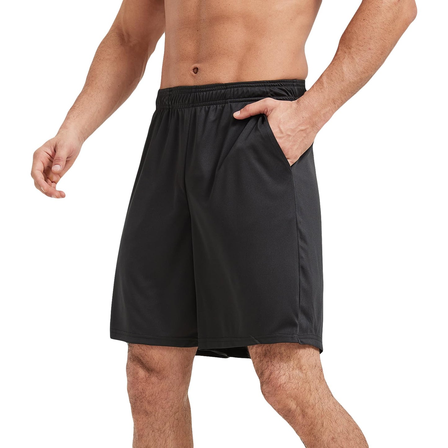AKAWOOKO 5 Pack Men's Athletic Gym Shorts with Pockets Quick Dry Activewear Workout Running Shorts for Men