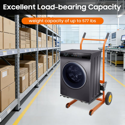 Hydraulic Material Lift Pallet Truck, 577LBS Capacity Adjustable Lift Stacker Heavy-Duty Hydraulic Material Lift Winch Stacker Forklift w/Removable Lifting Plate for Workshops Warehouses Factories