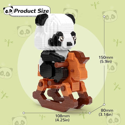 QLT QIAOLETONG Mini Animals Building Blocks Sets for Goodie Bags Party Favors for Teens 14+ 1262 PCS Small Set Micro Mini Cute Panda Building Toy Bricks for Adults Birthday Carnival Prizes