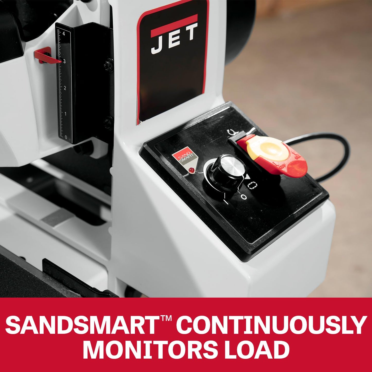 JET 25-Inch Drum Sander, Open Stand, 1-3/4 HP, 115V 1Ph (JWDS-2550)