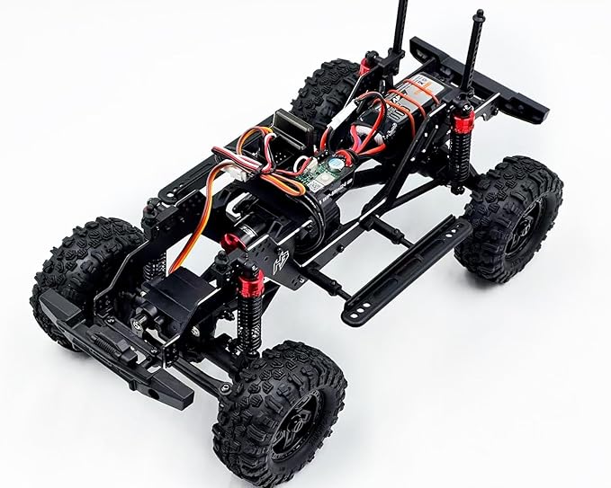 HOBBYPLUS CR-18P V3 Brushless Rushmore in T-Hunter - Matte Green - 1/18 Scale RC Truck Crawler with Off-Road RC Trucks Features Portal Axles &amp Metal Gears - RTR 2S/3S LiPo Compatible (1810418-V3