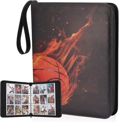 Basketball Card Binder2025-2026 Sports Trading Card with Sleeves Holder Album810 Pockets Basketball Card Holder Sheets Display Storage Protectors for Collectors Boys and Girls Gift