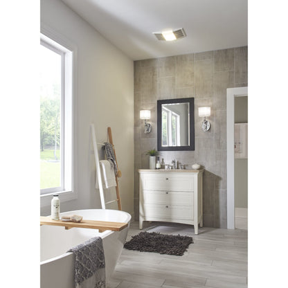Broan-NuTone 80 CFM Ceiling Bathroom Exhaust Fan with Light and 1300-Watt Heater 765H80L
