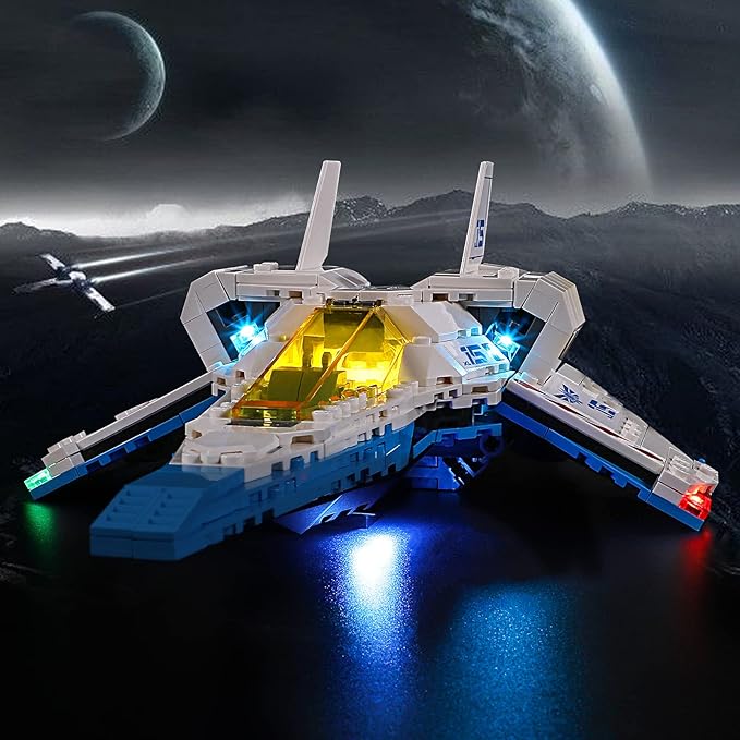 Vaodest LED Light for Lego Disney Pixar's Lightyear XL-15 Spaceship 76832 SetDesign and Configuration Compatible with 76832(LED Light Only Not Building Block Kit)