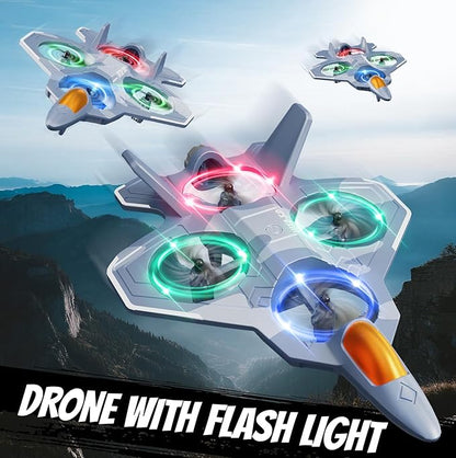 4DRC RC Planes Remote Control Airplanes with 3 Batteries Foam Remote Control Planes for Kids Adults Beginners 4-7 8-12 12-16 Remote Control Helicopter Fighter Jet Drones for Kids Adults 360° Flip