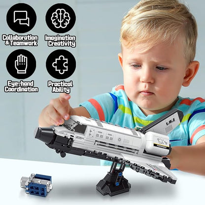 Space Shuttle Building Block SetsSpaceship Building Toy Model for Adults &amp BoysDesign Collection for Home or Office Decor(536PCS)