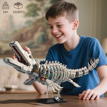 Mechanical Dinosaur Building SetDinosaur World Building BlockJurassic Ocean Animal Collection Toys Gift for Adults Teen Boys 8-12(1026PCS)