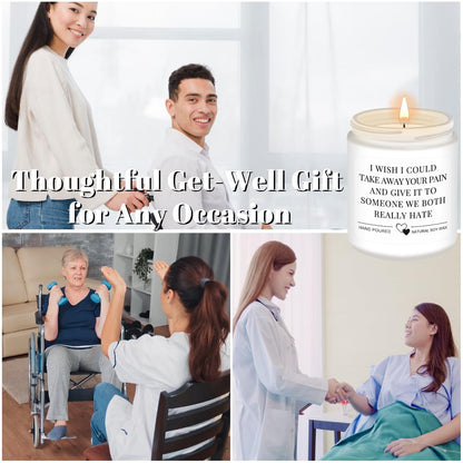 Homsolver Get Well Soon Gifts for Women, After Surgery Gifts, Feel Better, Cheer Up,Cancer,Get Well, Grieving Gift for Women, Friend, Family, Coworker, Wish Scented Candle