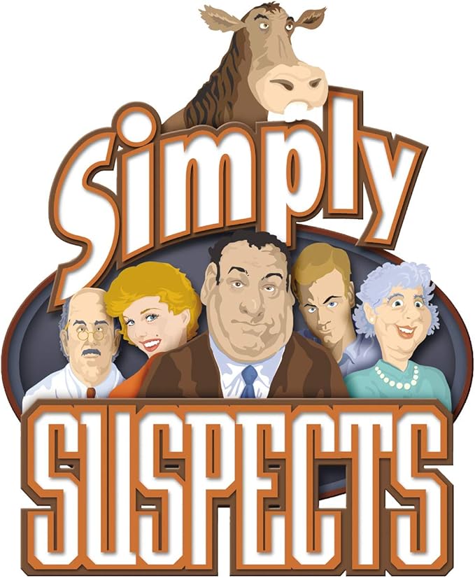 Simply Suspects - The Game of Suspicion &amp Betrayal - Fast-Paced Hidden Identity Detective Board Game - Family Fun for Ages 8+ 2-6 Players