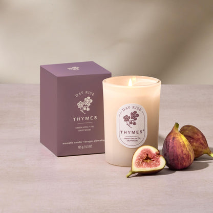Thymes Scented Candles for Home Decor - Luxury Home Fragrance Gifts for Women & Men (6.5 oz, Day Rise)