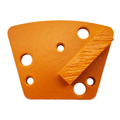 9 Pcs Trapezoid Diamond Grinding Shoes 25 Grit Soft Bond for Hard Floor Rectangle Segment S Bond for Blastrac and Other Common Floor Grinding Machine