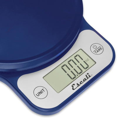 Escali Telero Digital Food Scale, High Precision Kitchen Scale for Cooking, Baking, Portion Control, Meal Prep, Weigh in Grams and Ounces, 11 lb Capacity, Blue (T136)