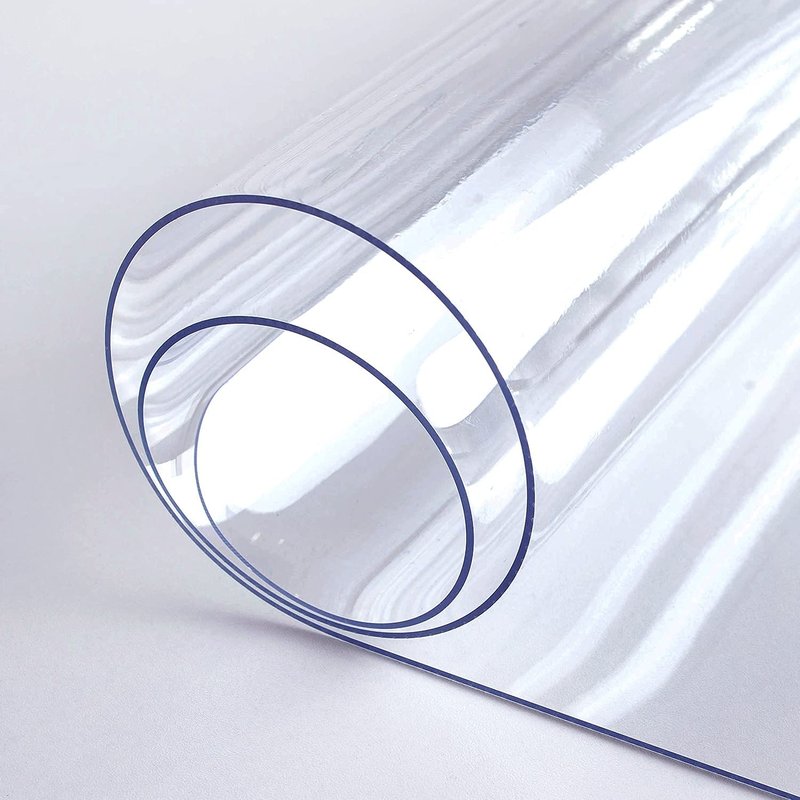 LovePads Clear Desk Mat 19 x 48 Inch, 1.5mm Thick Clear Table Protector, Waterproof Plastic Table Cover Protector, PVC Desk Protector Mat, Vinyl Desk Cover for Desktop, Coffee & Dining Table