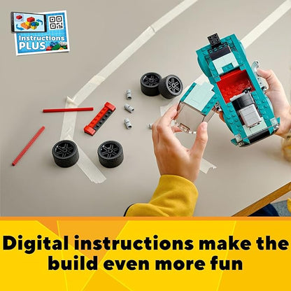 LEGO Creator 3 in 1 Street Racer Car Rebuildable Kit Transforms to a Muscle Car Hot Rod or Race Car Toy Great Model Car Toy Gift for Boys and Girls Age 7+ Years Old 31127