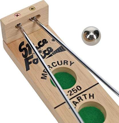WE Games Shoot the Moon - Classic Solid Wood Rolling Ball Game for Family Fun &amp Skill Building Enhances Social Skills Patience &amp Perseverance