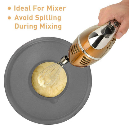 Wildone Mixing Bowls with Airtight Lids Set, 5PCS Stainless Steel Nesting Bowls Set for Kitchen, with Grater Attachments & Non-Slip Bottoms, Size 5, 3, 2, 1.5, 0.63 QT, Great for Baking & Serving