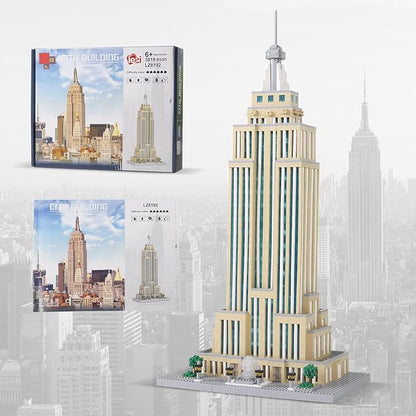 3819PCS New york Empire State Micro Mini Building Blocks SetCommemorative Architectural Model BuildingUnique Choice for 14+ Kids or Adults