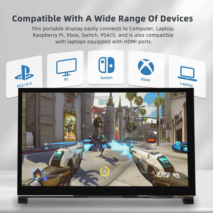 iPistBit 7 Inch IPS LCD Touch Screen Display 1024×600 HDMI Capacitive Mini Small Monitor for Raspberry Pi 5/4/3/2/B/B+, BB Black, Win 11/10/8/7
