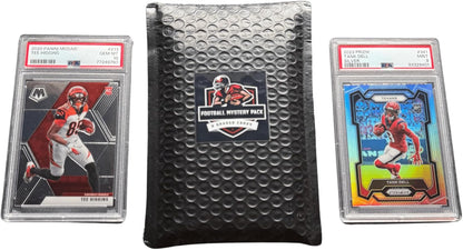 Football Mystery Slabs | 2 Graded Cards | Grade 8+ Guaranteed | PSA SGC GMA and More
