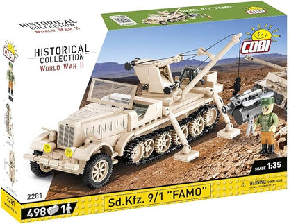 COBI Historical Collection WWII Sd.Kfz. 9/1 FAMO Vehicle Building Set 498 Pieces