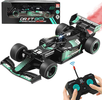 F1 Remote Control Car 1:18 Rc Car for Boys Toys Age 6-8 Model RC Drift Cars Display Scale High-Speed Fast Hobby Racing Batteries Rotating Toy Birthday Gift for Ages 8-13