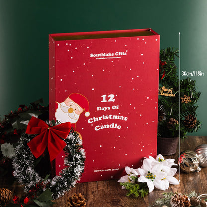 Christmas Aromatherapy Vegetable Wax Candles Advent Calendar (12pcs/Pack)