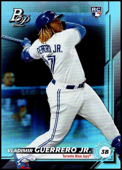 2019 Bowman Platinum Rookie Short Prints Baseball #27 Vladimir Guerrero Jr. SP Short Print Toronto Blue Jays Official Retail Exclusive Trading Card From Topps in Raw (NM or Better) Condition