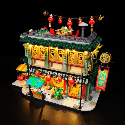 Kyglaring Led Light Set for Lego Family Reunion Celebration Building Blocks The Family Reunion Lighting Kit Compatible with Lego Chinese New Year 80113 - No Model（Remote Control Version）