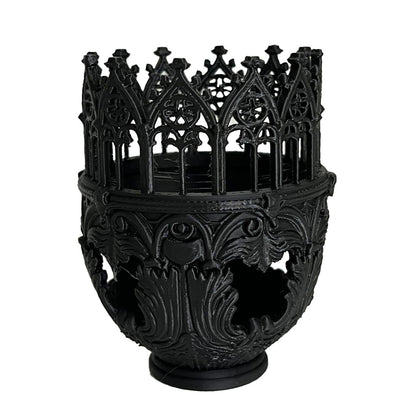 Pillar Candle Holders - Cathedral Design Decor,Candlestick Holder | for Home Dinner Room Fireplace Mantel Farmhouse Wedding